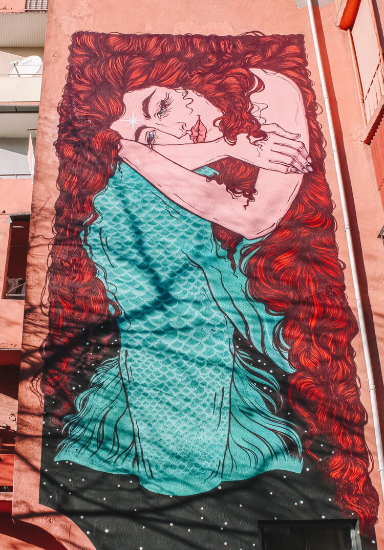 Mermaid - Mural by Tamoonz © Niko Movement