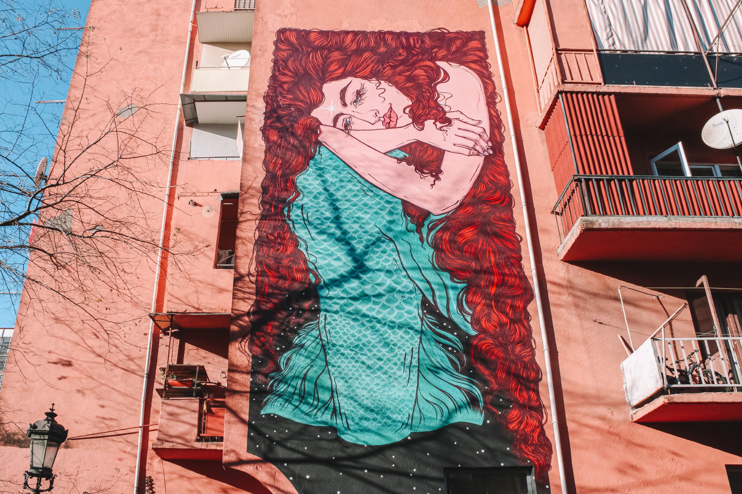 Mermaid - Mural by Tamoonz © Niko Movement